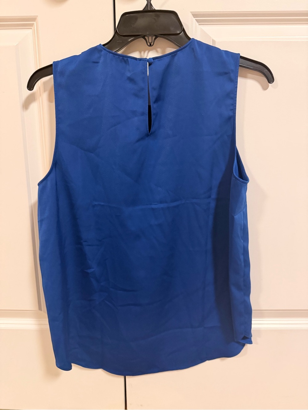 Banana Republic Sleeveless Satin Shell Top in Royal Blue - Picture 6 of 7